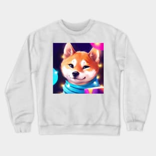 Cute Shiba Inu Drawing Crewneck Sweatshirt